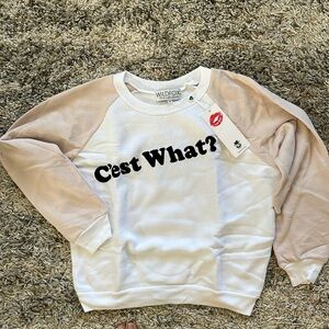 New Wildfox “C’est What?” sweatshirt made in USA